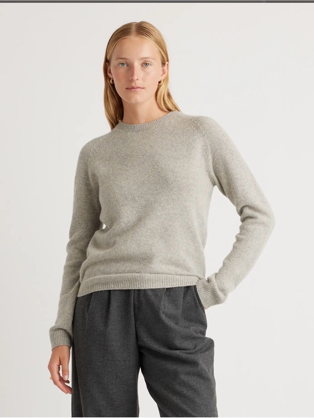 Quince gray 100% Yak Wool Crewneck Sweater size M